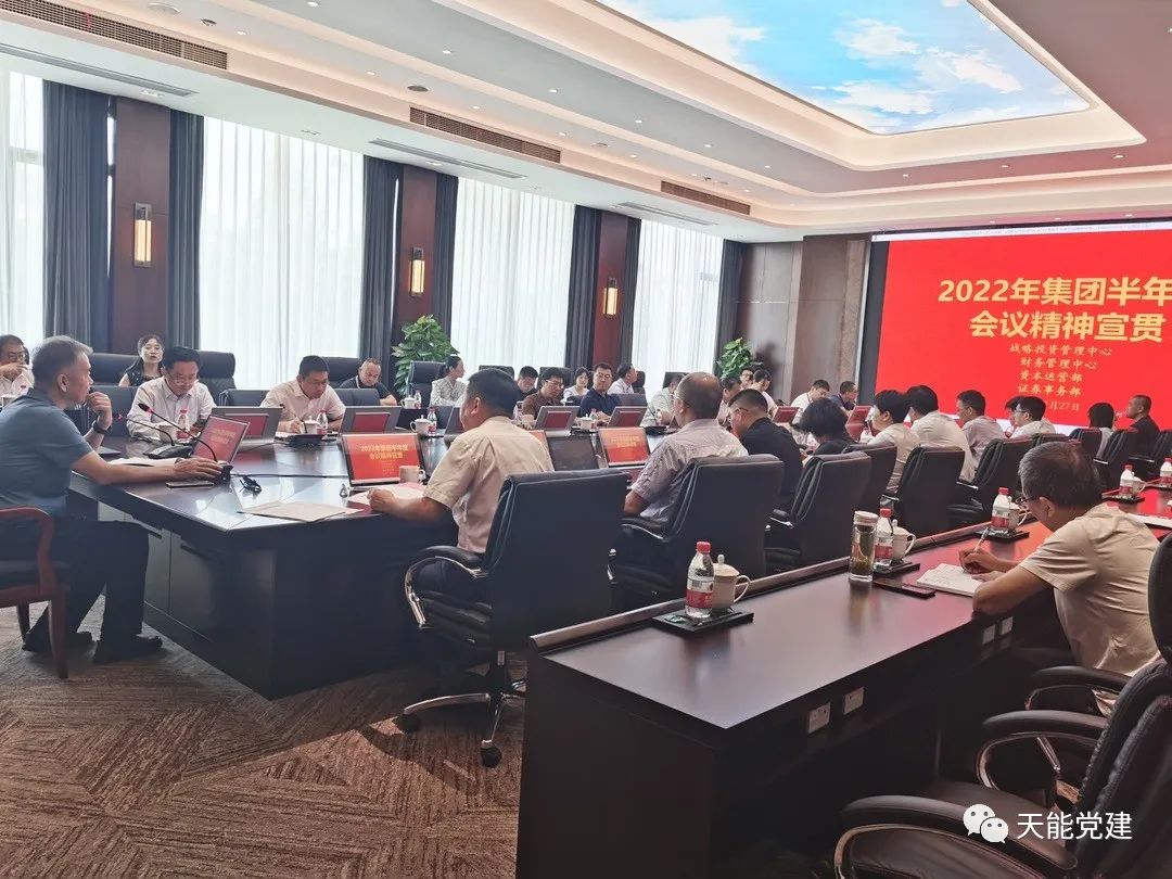 集团各单位（部分）迅速宣贯半年度聚会精神，，，，总结履历再出发-新闻动态-天能控股集团 - 贡献绿色能源，，，，创立优美生涯。。。